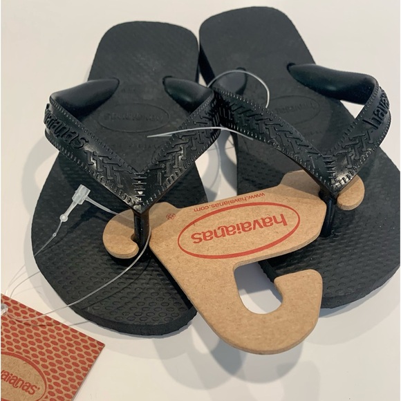 NWT Havianas Flip Flops Black Size 11 - 12 - Picture 5 of 7